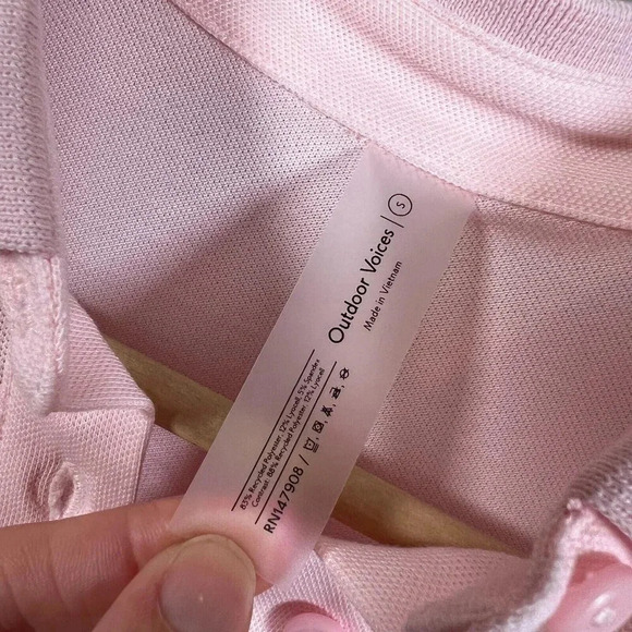Outdoor Voices Birdie Polo Dress Size Small Pinkfinch Preppy Casual Golf Active - Picture 4 of 10
